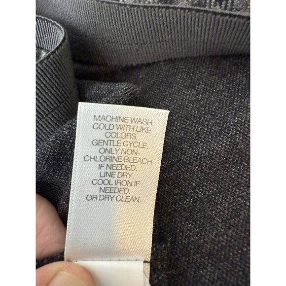 J. Jill Women's Plaid Ponte Full Length Pants Size Medium Gray Black Stretch - Picture 8 of 8